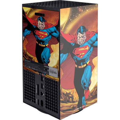 DC Comics Superman Action Pose Art By Jim Lee XBox Series X Digital Edition Console Skin